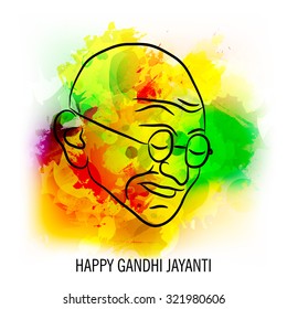 Vector illustration of India background for Gandhi Jayanti