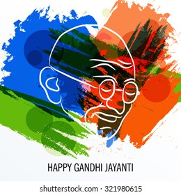 Vector illustration of India background for Gandhi Jayanti