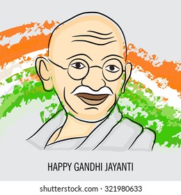 Vector illustration of India background for Gandhi Jayanti