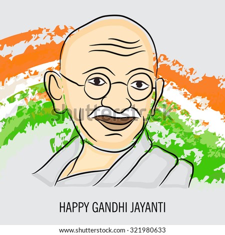 Vector illustration of India background for Gandhi Jayanti