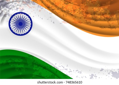 Vector illustration of India Color Background for Republic day and other events