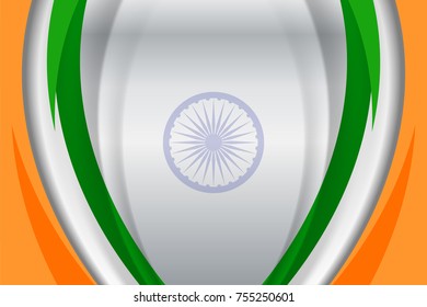 Vector illustration of India Color Background for Republic day and other events