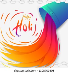 vector illustration of India Festival of Color Happy Holi background