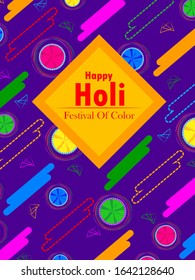 vector illustration of India Festival of Color Happy Holi background