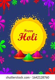 vector illustration of India Festival of Color Happy Holi background