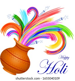 vector illustration of India Festival of Color Happy Holi background