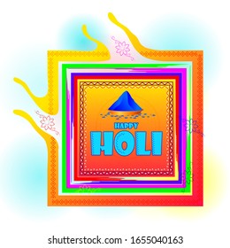 vector illustration of India Festival of Color Happy Holi background