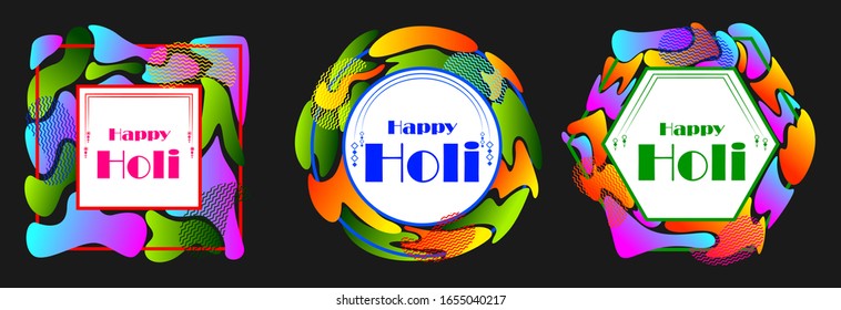 vector illustration of India Festival of Color Happy Holi background