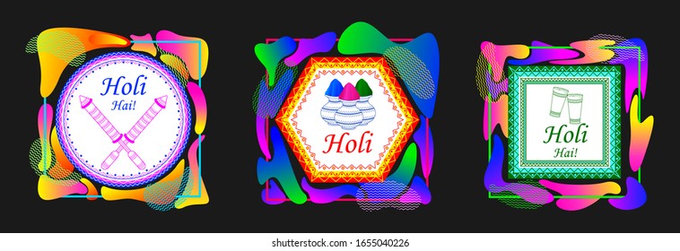 vector illustration of India Festival of Color Happy Holi background