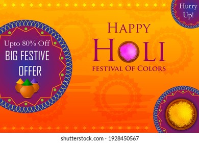 vector illustration of India Festival of Color Happy Holi background