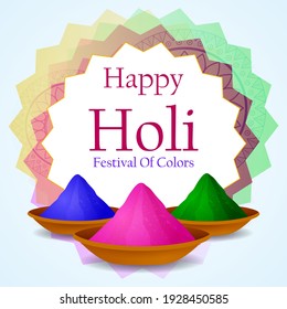 vector illustration of India Festival of Color Happy Holi background