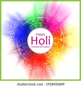 vector illustration of India Festival of Color Happy Holi background