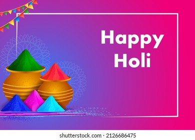 vector illustration of India Festival of Color Happy Holi background