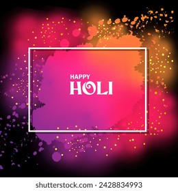 vector illustration of India Festival of Color Happy Holi background
