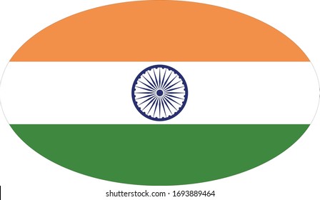 vector illustration of India flag