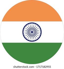 vector illustration of India flag