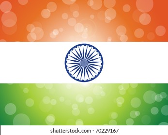 vector illustration of india flag