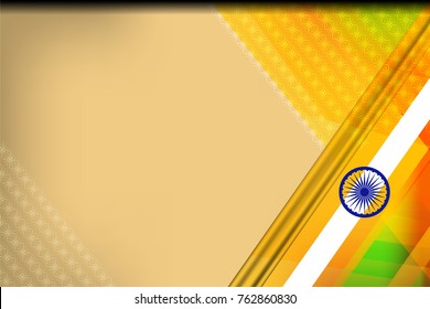 Vector illustration of India Flag Color Background for Republic day and other events