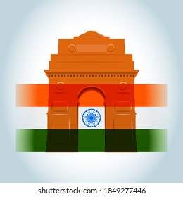 ilustración vectorial de la puerta de la India