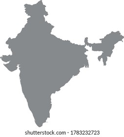 vector illustration of India map
