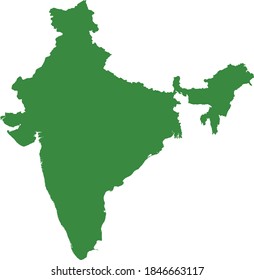 Vector Illustration India Map Stock Vector Royalty Free 1846663117