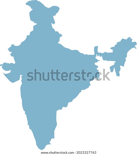 Vector Illustration India Map Stock Vector (Royalty Free) 2023327763 ...