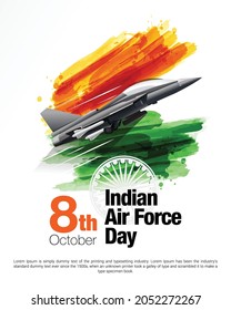 Vector Illustration of Indian Air Force Day