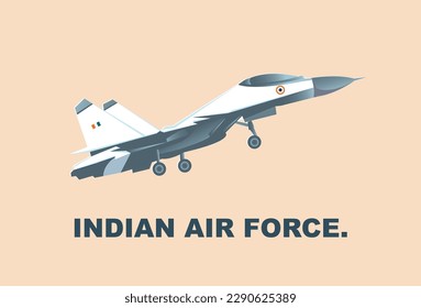 Vector Illustration of Indian Air Force Day observed on October 8.