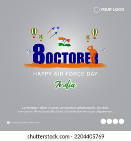vector illustration for Indian airforce day