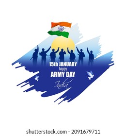 vector illustration for Indian army day