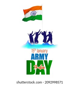 vector illustration for Indian army day