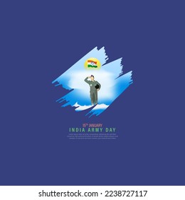 Cartel de fondo del día del ejército indio