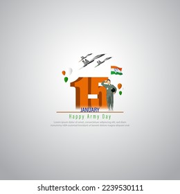Vector illustration for Indian army day background banner
