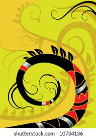vector illustration of indian curve