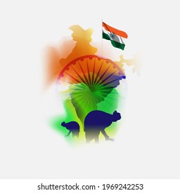 vector illustration for Indian day kisan diwas means farmer days.