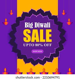 Vector illustration for Indian festival Dhanteras offer banner