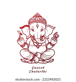 Vector illustration of indian festival, Ganesh Chaturthi