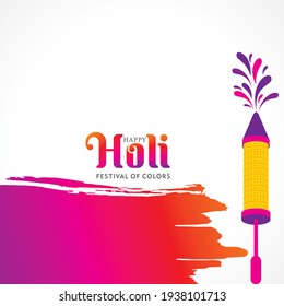  Vector Illustration for Indian festival for Happy Holi card 