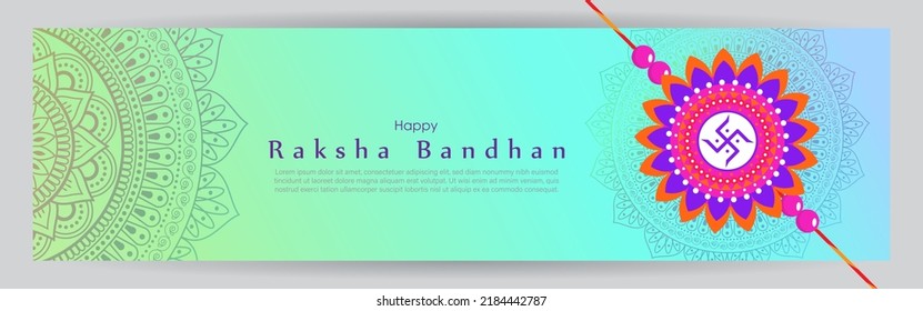 vector illustration for the Indian festival happy Rakshabandhan. Day of siblings