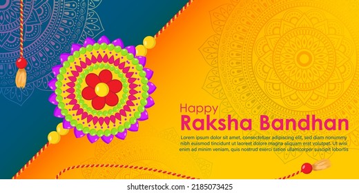 vector illustration for the Indian festival happy Rakshabandhan. Day of siblings