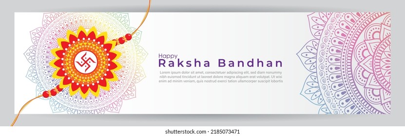 Vector Illustration For The Indian Festival Happy Rakshabandhan. Day Of Siblings