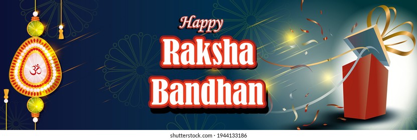 vector illustration for Indian festival Raksha Bandhan means Raksha Bandhan