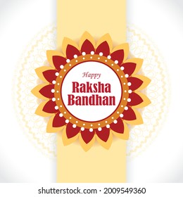 Vector illustration for Indian festival Raksha Bandhan means the thread of love bond.