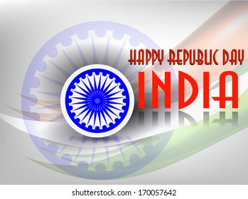 Vector illustration of indian flag in Republic Day and Independence Day with halftone.  Vector illustration of Indian flag in Republic Day and Independence Day with shiny wave. 