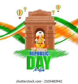 vector illustration for Indian happy republic day 