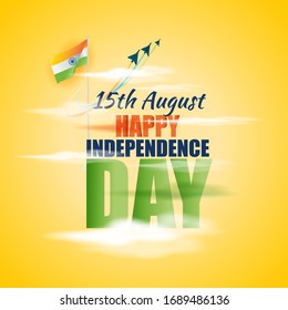 VECTOR ILLUSTRATION FOR INDIAN INDEPENDENCE DAY 15 AUGUST