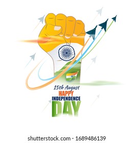 VECTOR ILLUSTRATION FOR INDIAN INDEPENDENCE DAY 15 AUGUST