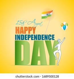 VECTOR ILLUSTRATION FOR INDIAN INDEPENDENCE DAY 15 AUGUST