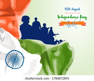 VECTOR ILLUSTRATION FOR INDIAN INDEPENDENCE DAY 15 AUGUST, OFFER BANNER, GREETING, FLYER 