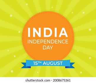 vector illustration for Indian independence day -15th august 
